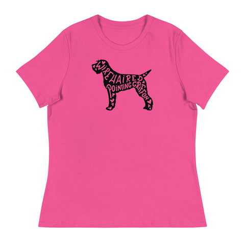 Wirehaired Pointing Griffon | Silhouette | Women's Relaxed T-Shirt