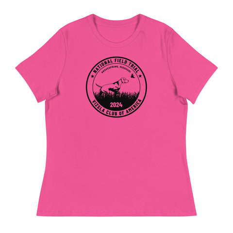 Vizsla Club of America | NFT 2024 | Women's Relaxed T-Shirt | Large Logo