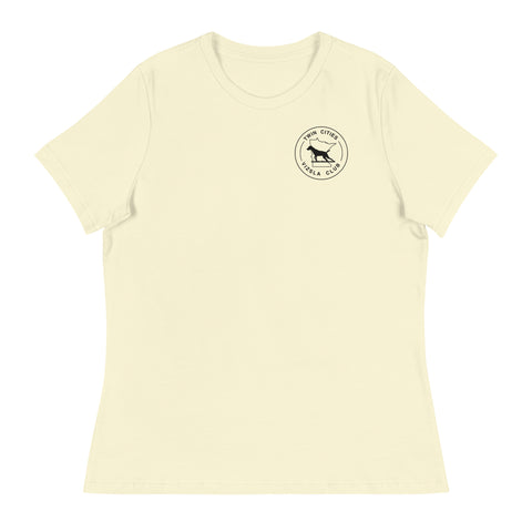 Twin Cities Vizsla Club | Women's Relaxed T-Shirt | Small Logo