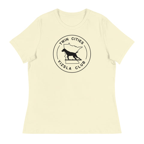 Twin Cities Vizsla Club | Women's Relaxed T-Shirt | Large Logo