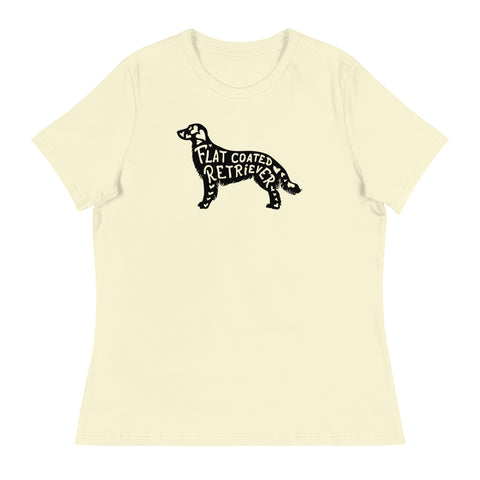 Flat-Coated Retriever | Silhouette | Women's Relaxed T-Shirt