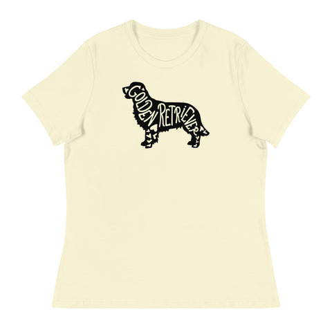 Golden Retriever [Field] | Silhouette | Women's Relaxed T-Shirt