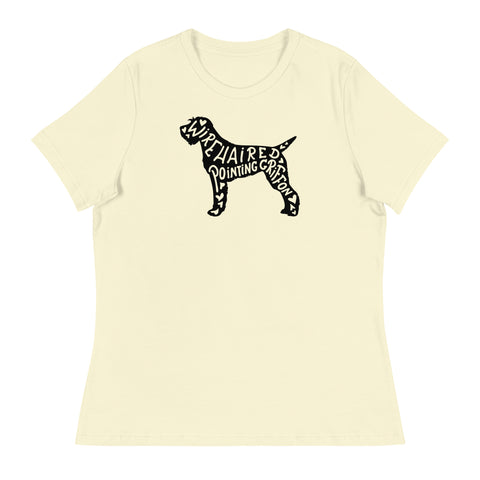 Wirehaired Pointing Griffon | Silhouette | Women's Relaxed T-Shirt