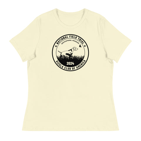 Vizsla Club of America | NFT 2024 | Women's Relaxed T-Shirt | Large Logo