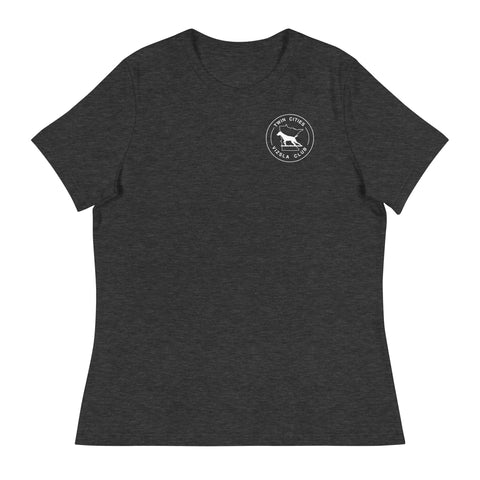 Twin Cities Vizsla Club | Women's Relaxed T-Shirt | Small Logo