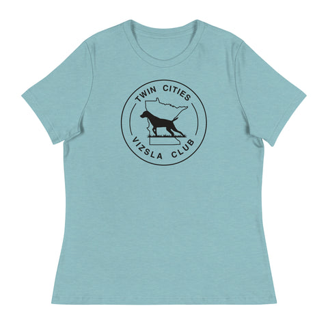 Twin Cities Vizsla Club | Women's Relaxed T-Shirt | Large Logo