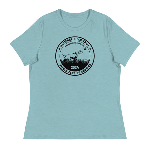 Vizsla Club of America | NFT 2024 | Women's Relaxed T-Shirt | Large Logo