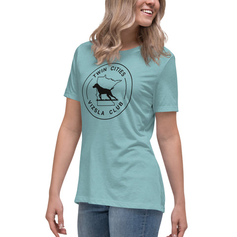 Twin Cities Vizsla Club | Women's Relaxed T-Shirt | Large Logo