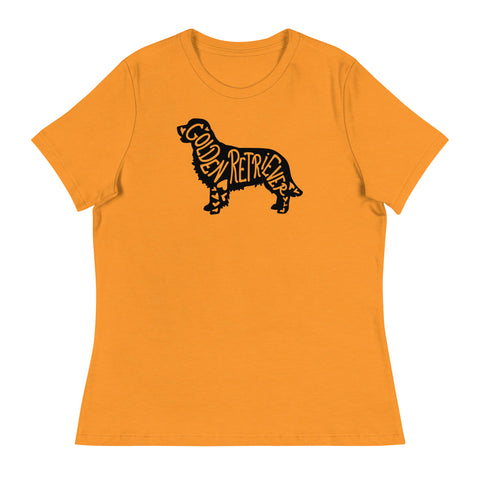 Golden Retriever [Field] | Silhouette | Women's Relaxed T-Shirt