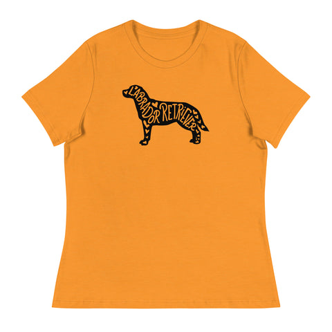 Labrador Retriever | Silhouette | Women's Relaxed T-Shirt