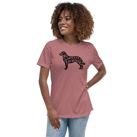 Chesapeake Bay Retriever | Silhouette | Women's Relaxed T-Shirt