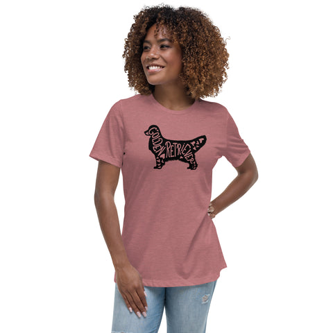 Golden Retriever [Show] | Silhouette | Women's Relaxed T-Shirt