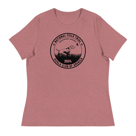 Vizsla Club of America | NFT 2024 | Women's Relaxed T-Shirt | Large Logo