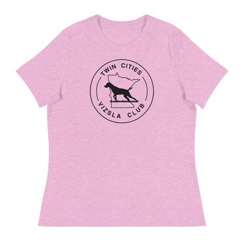 Twin Cities Vizsla Club | Women's Relaxed T-Shirt | Large Logo