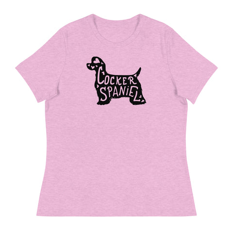 American Cocker Spaniel | Silhouette | Women's Relaxed T-Shirt