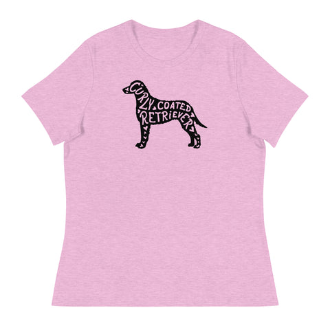 Curly-Coated Retriever | Silhouette | Women's Relaxed T-Shirt