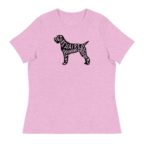 Wirehaired Pointing Griffon | Silhouette | Women's Relaxed T-Shirt