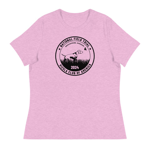 Vizsla Club of America | NFT 2024 | Women's Relaxed T-Shirt | Large Logo