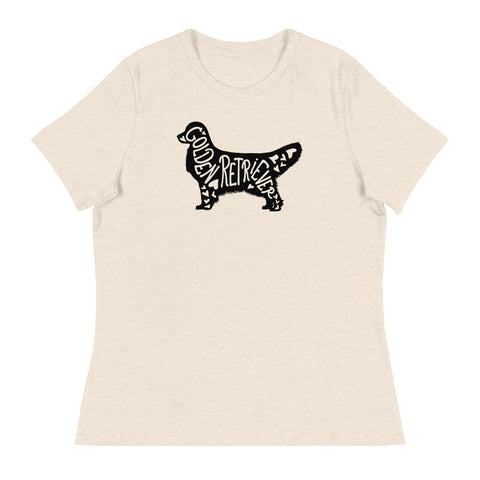 Golden Retriever [Show] | Silhouette | Women's Relaxed T-Shirt