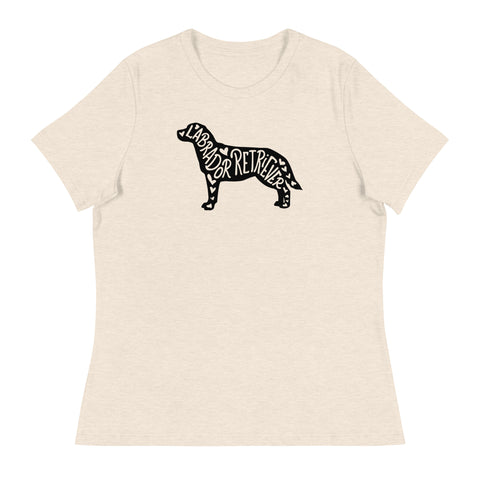 Labrador Retriever | Silhouette | Women's Relaxed T-Shirt