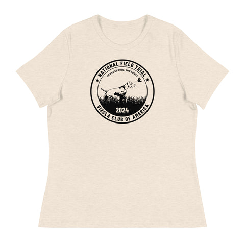 Vizsla Club of America | NFT 2024 | Women's Relaxed T-Shirt | Large Logo