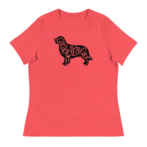 Golden Retriever [Field] | Silhouette | Women's Relaxed T-Shirt