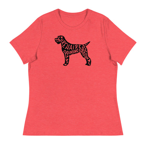 Wirehaired Pointing Griffon | Silhouette | Women's Relaxed T-Shirt