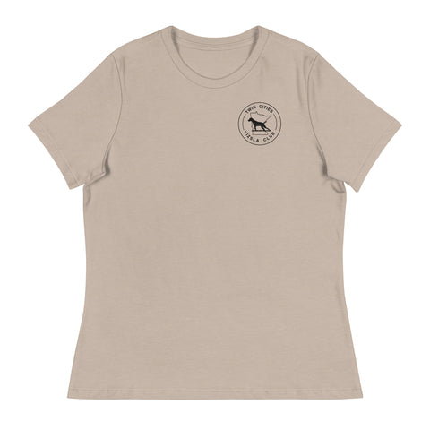 Twin Cities Vizsla Club | Women's Relaxed T-Shirt | Small Logo