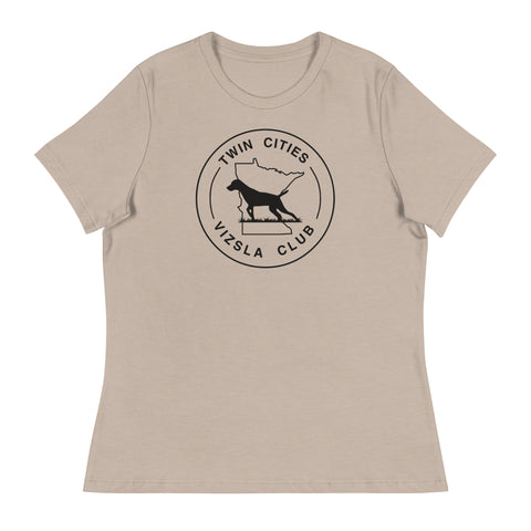 Twin Cities Vizsla Club | Women's Relaxed T-Shirt | Large Logo