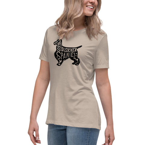 English Cocker Spaniel | Silhouette | Women's Relaxed T-Shirt