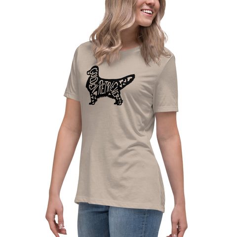 Golden Retriever [Show] | Silhouette | Women's Relaxed T-Shirt