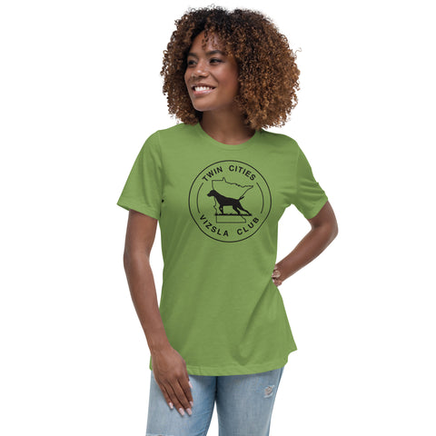 Twin Cities Vizsla Club | Women's Relaxed T-Shirt | Large Logo