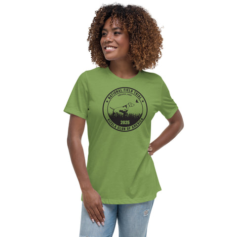 Vizsla Club of America | NFT 2025 | Women's Relaxed T-Shirt | Large Logo