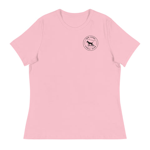 Twin Cities Vizsla Club | Women's Relaxed T-Shirt | Small Logo