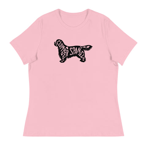 Clumber Spaniel | Silhouette | Women's Relaxed T-Shirt