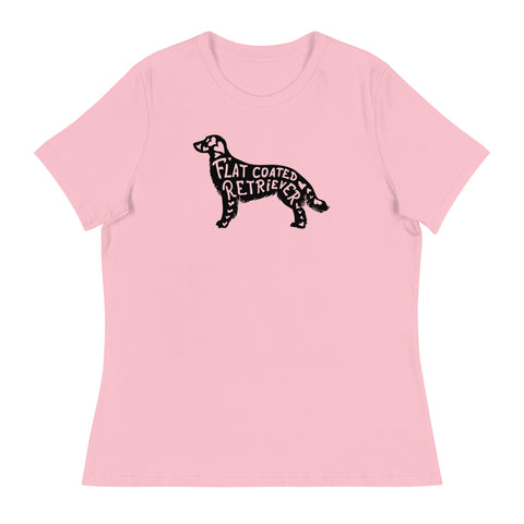 Flat-Coated Retriever | Silhouette | Women's Relaxed T-Shirt