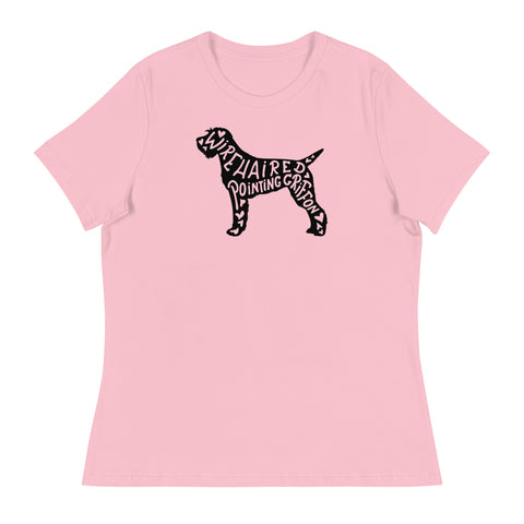 Wirehaired Pointing Griffon | Silhouette | Women's Relaxed T-Shirt