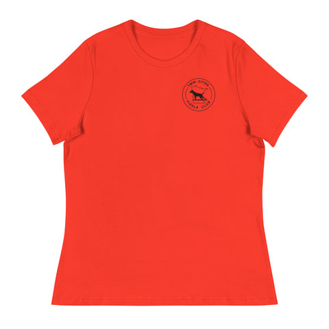 Twin Cities Vizsla Club | Women's Relaxed T-Shirt | Small Logo