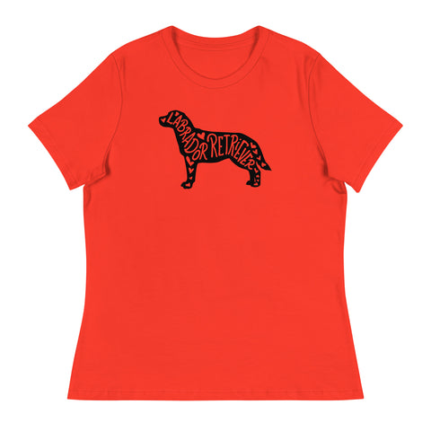 Labrador Retriever | Silhouette | Women's Relaxed T-Shirt