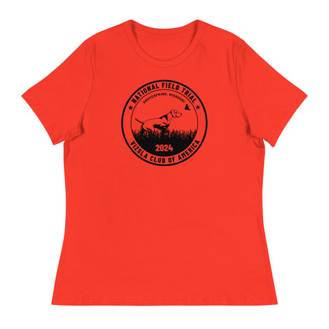 Vizsla Club of America | NFT 2024 | Women's Relaxed T-Shirt | Large Logo