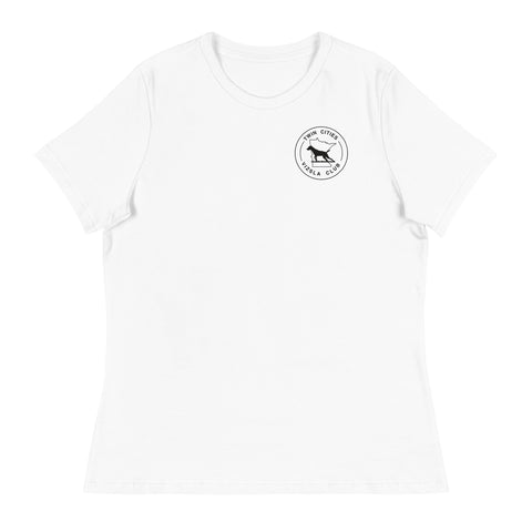 Twin Cities Vizsla Club | Women's Relaxed T-Shirt | Small Logo