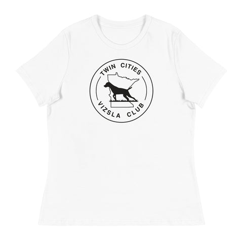 Twin Cities Vizsla Club | Women's Relaxed T-Shirt | Large Logo