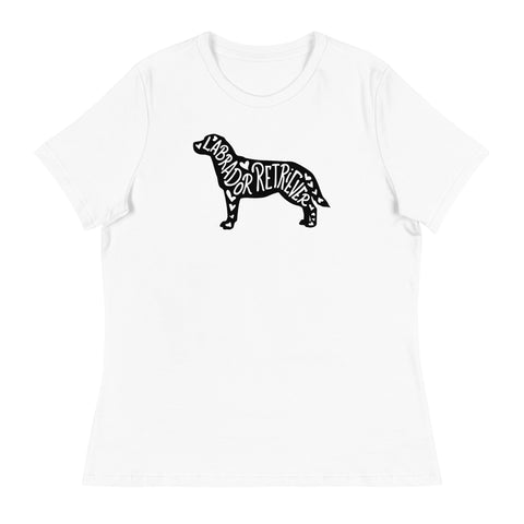 Labrador Retriever | Silhouette | Women's Relaxed T-Shirt