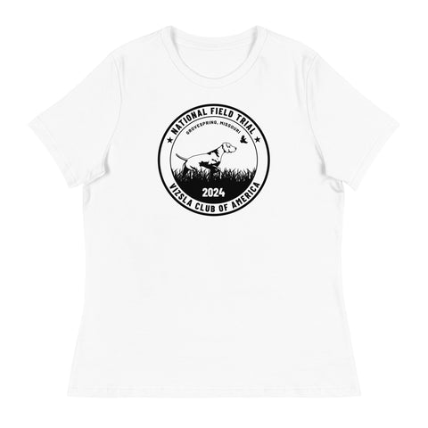 Vizsla Club of America | NFT 2024 | Women's Relaxed T-Shirt | Large Logo