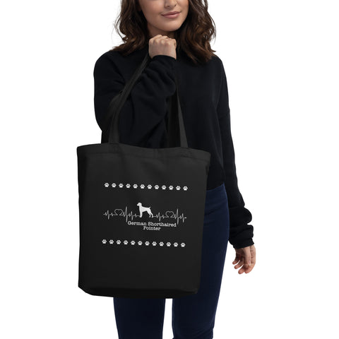 German Shorthaired Pointer | Heartbeat | Eco Tote Bag