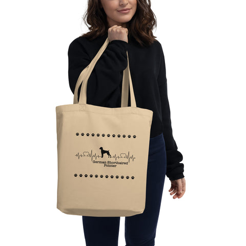 German Shorthaired Pointer | Heartbeat | Eco Tote Bag