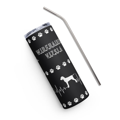 Wirehaired Vizsla | Heartbeat | 20 oz Stainless Steel Tumbler