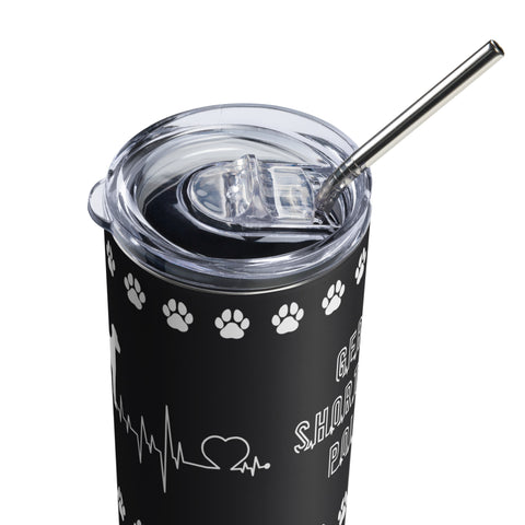 German Shorthaired Pointer | Heartbeat | 20 oz Stainless Steel Tumbler