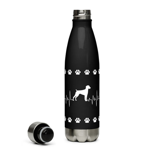 German Shorthaired Pointer | Heartbeat | 17 oz Stainless Steel Water Bottle