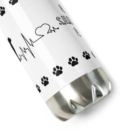 German Shorthaired Pointer | Heartbeat | 17 oz Stainless Steel Water Bottle